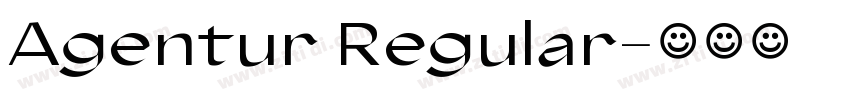 Agentur Regular字体转换
